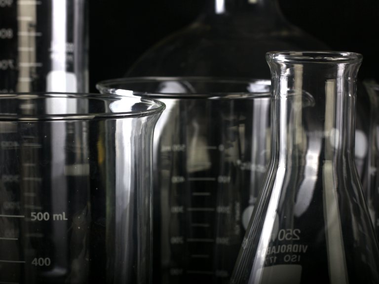 Laborglas im Labor